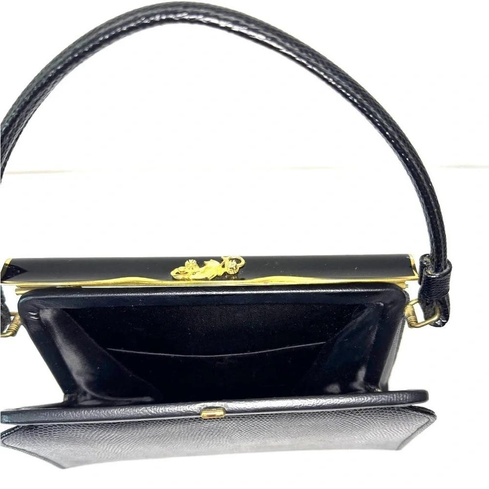 Vintage black embossed